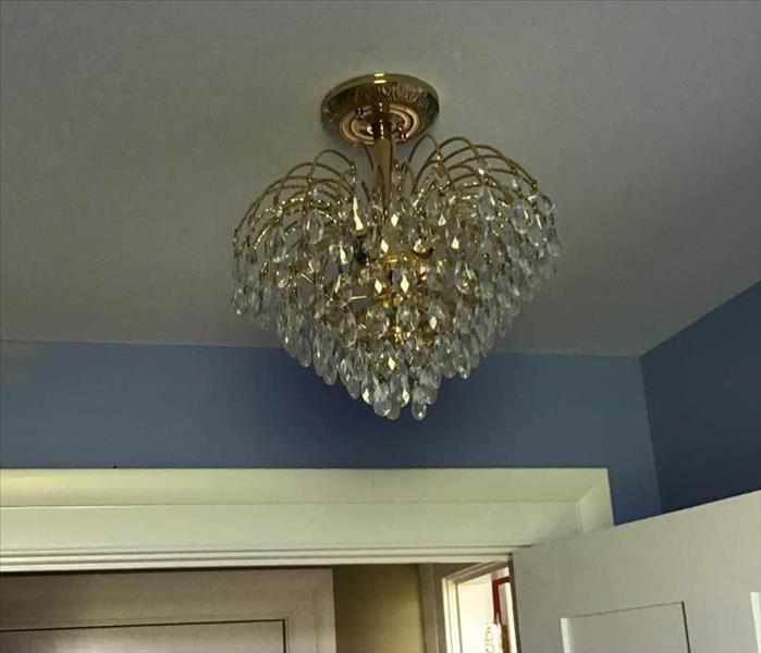 chandelier in restoration home